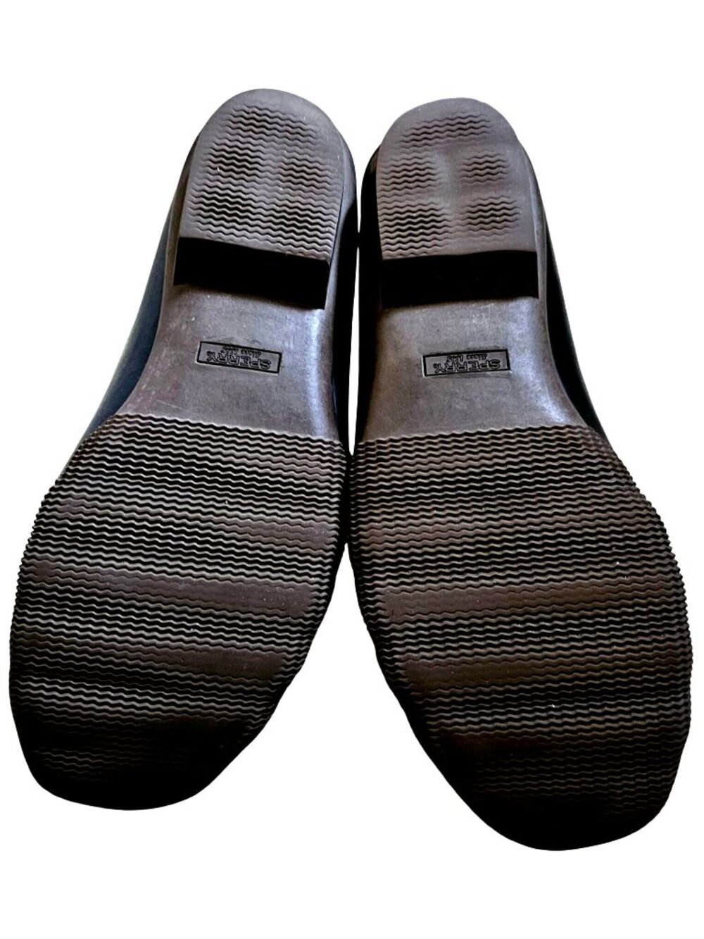 Sperry Womens Black Duck Shoes Size 10M Waterproof Leather Rubber Sole Lace-Up - Picture 8 of 9